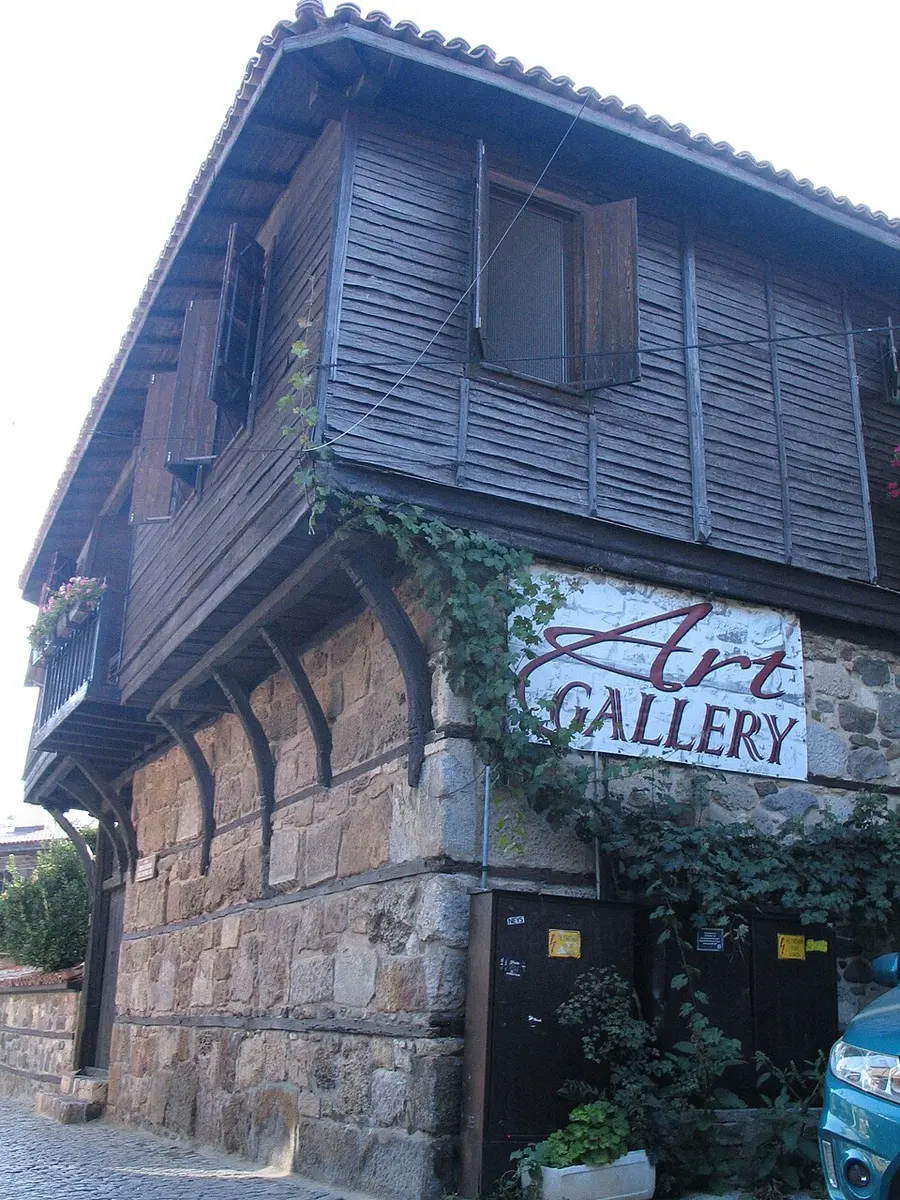 The art gallery building in Sozopol's old town, one of the smaller Apollonia festival venues