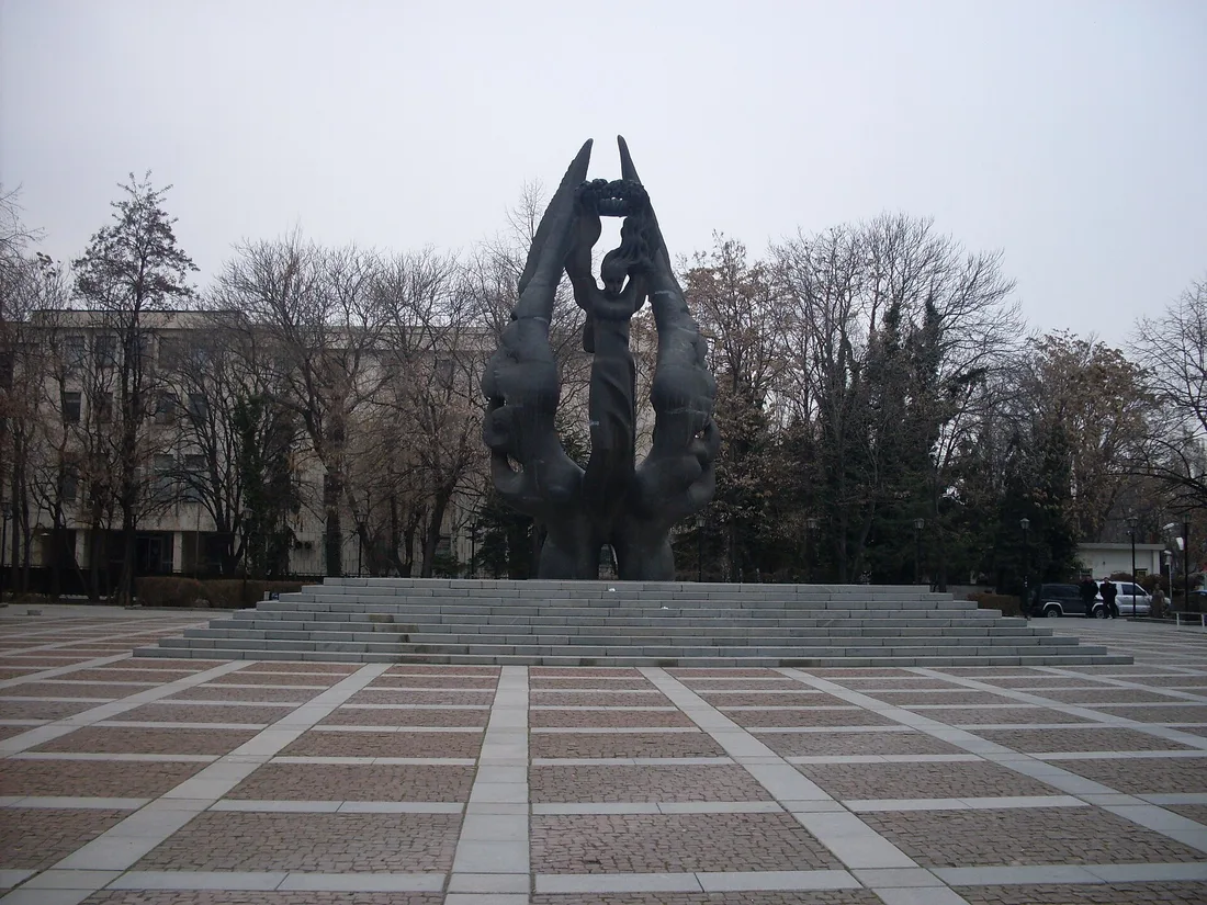 The Unification Monument in Plovdiv, commemorating the 1885 unification of Bulgaria