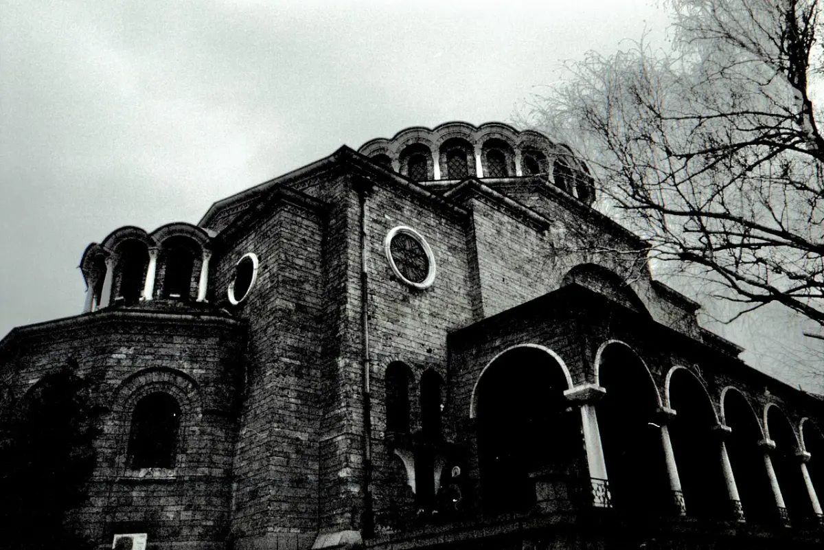 The domed Sveta Nedelya Cathedral facing its square in central Sofia